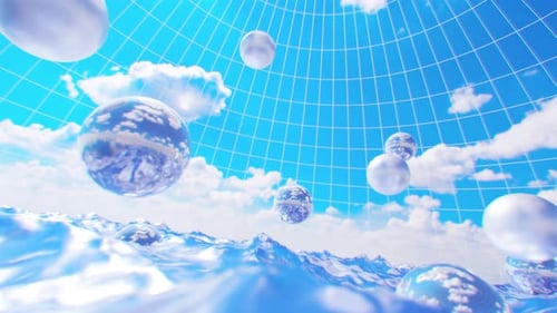 Fundo de esfera abstrata 4K