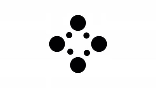 Geometric Circle Dots Expanding Reveal Transition