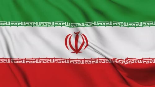 Waving Flag of Iran Loop