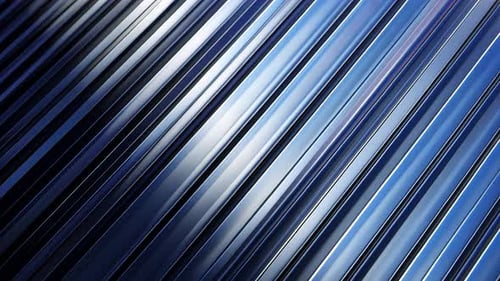 Diagonal Metal Stripes