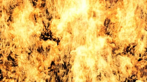 Intense Dynamic Fire Flames Animated Background