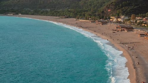 Time Lapse of Sea Waves at Famous Oludeniz Beach
