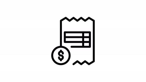 Animation Invoice Icon