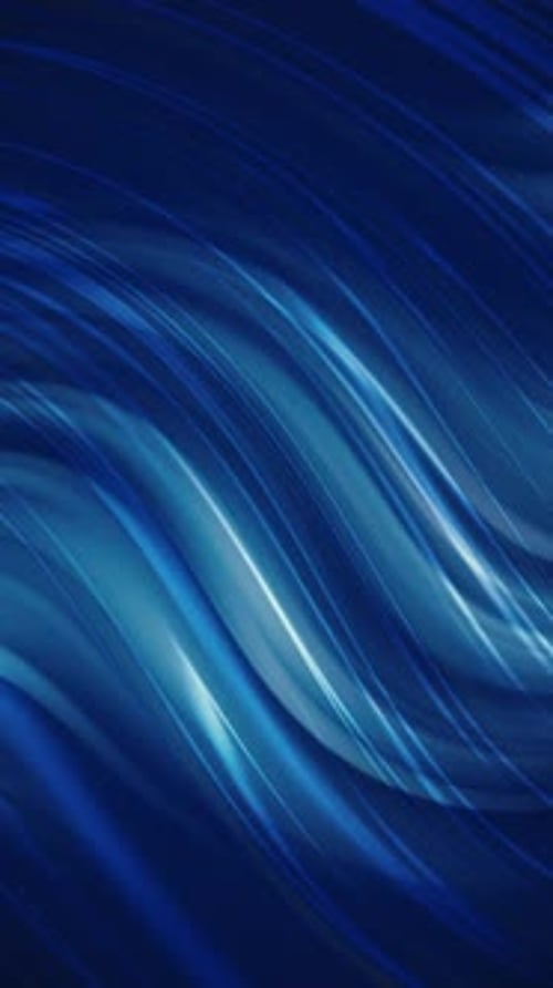 Abstract Blue Wavy Lines Dynamic Background Animation