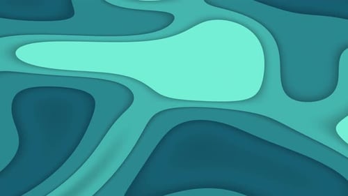 Blue Abstract background with animation of waves