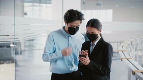 Young Professionals Collaborating in a Modern Office Setting