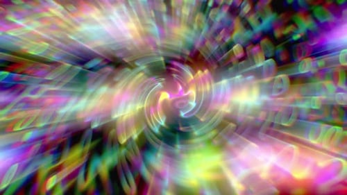 Rotating Animation Of Optical Rays. 4 K