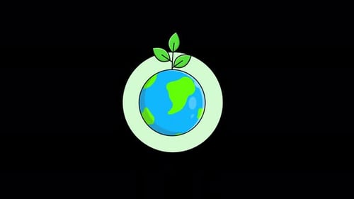 Green Earth Concept Animation Video - Transparent