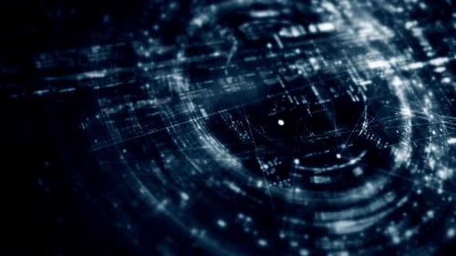 Futuristic Digital Network Data Flow Abstract Motion Background