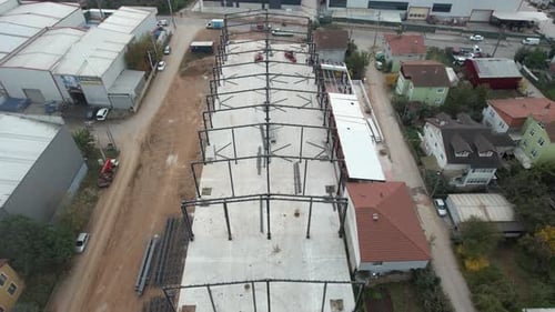 Aerial Warehouse Construction