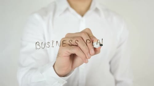 Business Plan, Written on Glass