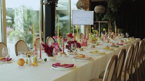 Beautiful Table Setting for Celebration Event