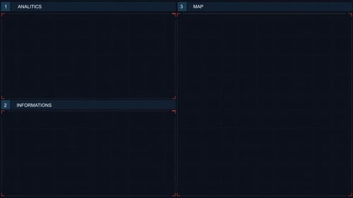 Animated Geometric HUD Info Bar Element