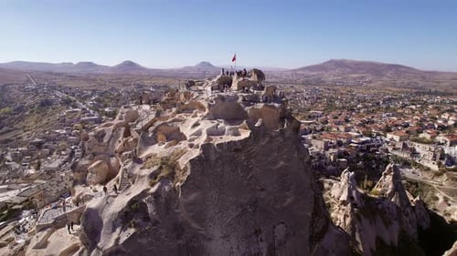 Aerial View of Uchisar Castle