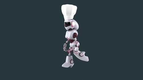 Fun 3D robot dancing (with alpha channel)