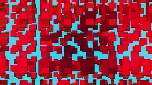 Dynamic Geometric Red Squares Motion Loop Background