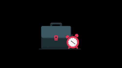 Animated Working Hour Concept Video - Transparent