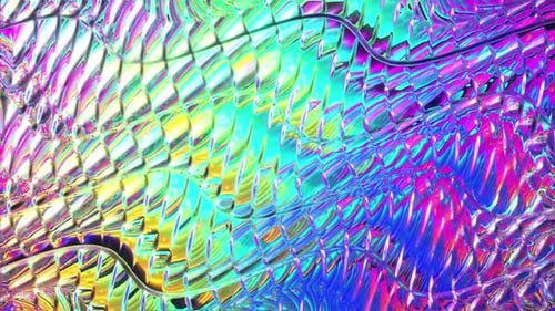 Holographic Iridescent Textured Fluid Background