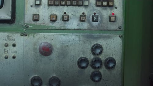 Rusty Controls And Worn Gauges Closeup Of Aged Machinery Showing Corrosion And Textured Surfaces