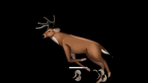 Animiertes Emoji mit Hirschen