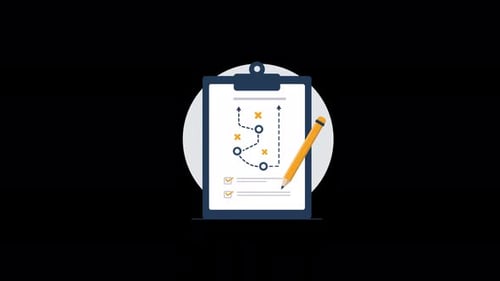 Business Strategy Concept Animation Video - Transparent