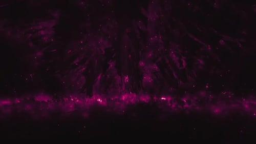 Abstract Glowing Magenta Particles Loop Background