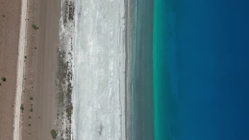 Burdur Turkey Salda Lake Aerial Views