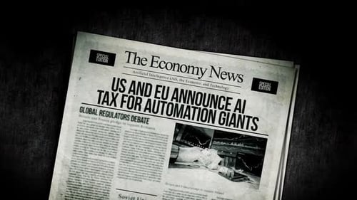 Estados Unidos y la UE anuncian un impuesto a la IA para los titulares de los periódicos de los gigantes de la automatización