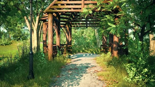an Empty Closed Park During the Covid19 Pandemic in 2020