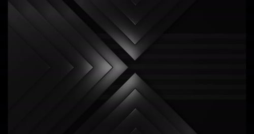 Abstract Dark Geometric Chevrons Motion Background Loop