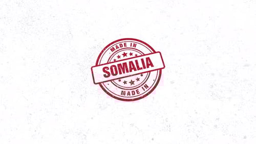 Made In Somalia Rubber Stamp