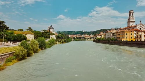 River Adidge, Verona, Veneto, Italy