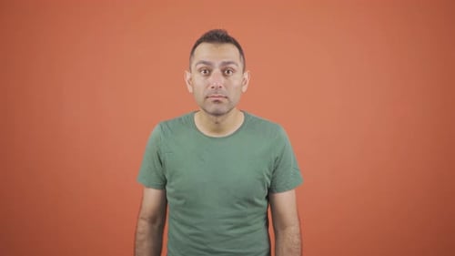 Adult Male Showing Several Expressions