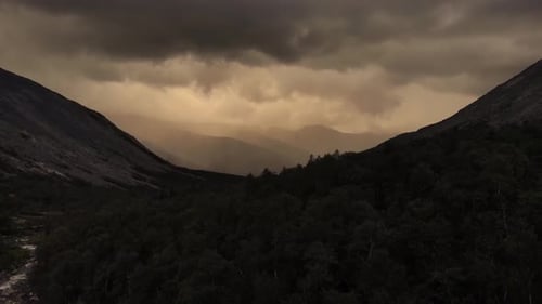 Beautiful Dramatic Mountain Landscape