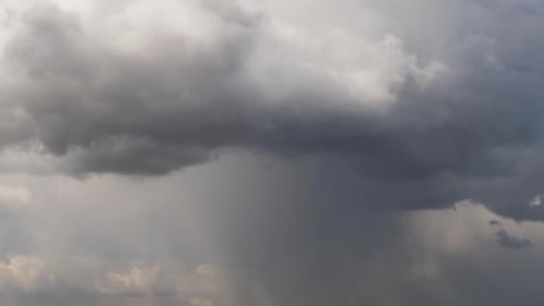 Dark Storm Clouds Billow in the Sky