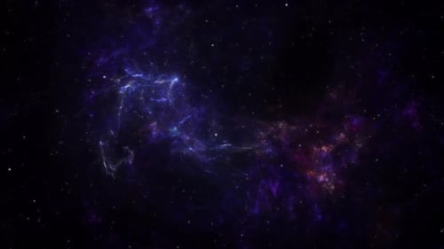 Animated Deep Space Nebula and Stars Background