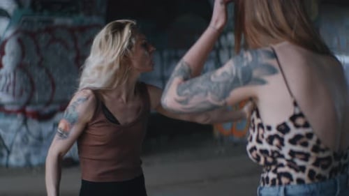 Women Engaged In A Heated Verbal Confrontation