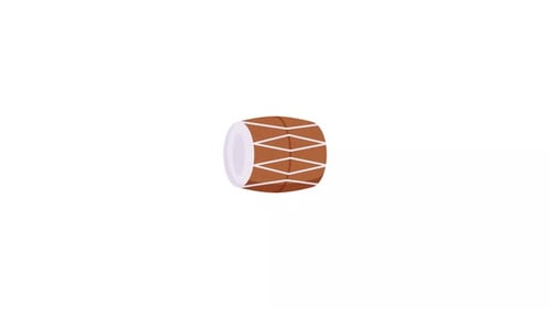 Drum Dholak Icon Animation