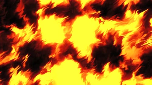 Abstract Fiery Fluid Motion Background Loop