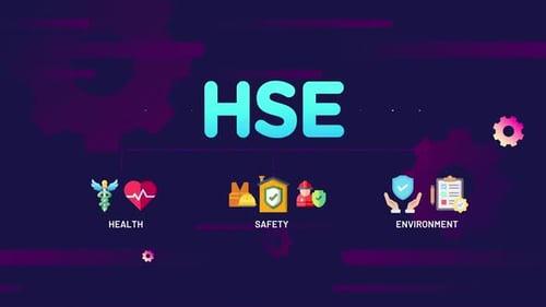 HSE health safety environment infographics