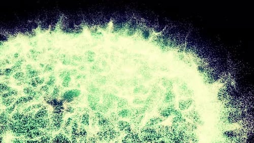 Abstract Lighting Dust Particle and Glare on a Dark Background