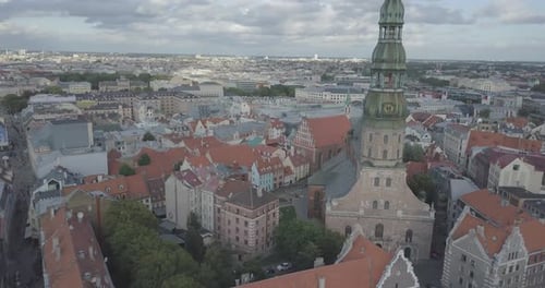 Riga capital of Latvia Baltic Daugava river