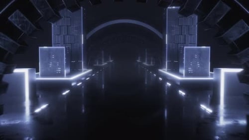 Sci-Fi Neons VJ Loop 018