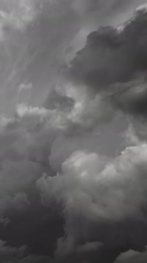 Dark storm clouds moving