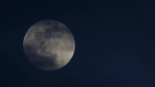 Full Moon Glowing in the Night Sky