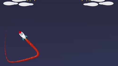 Animar el lanzamiento de un cohete