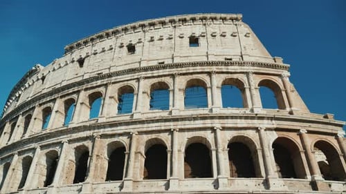 Italy Rome The Majestic Colosseum One of the Most Famous Landmarks of Rome