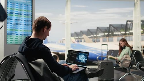 IT Engineer Working with AI Coding Testing Machine Learning Systems
