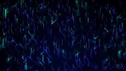 Abstract Digital Circuit Stream Tech Background Animation