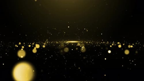 Gold Particles Background Loop